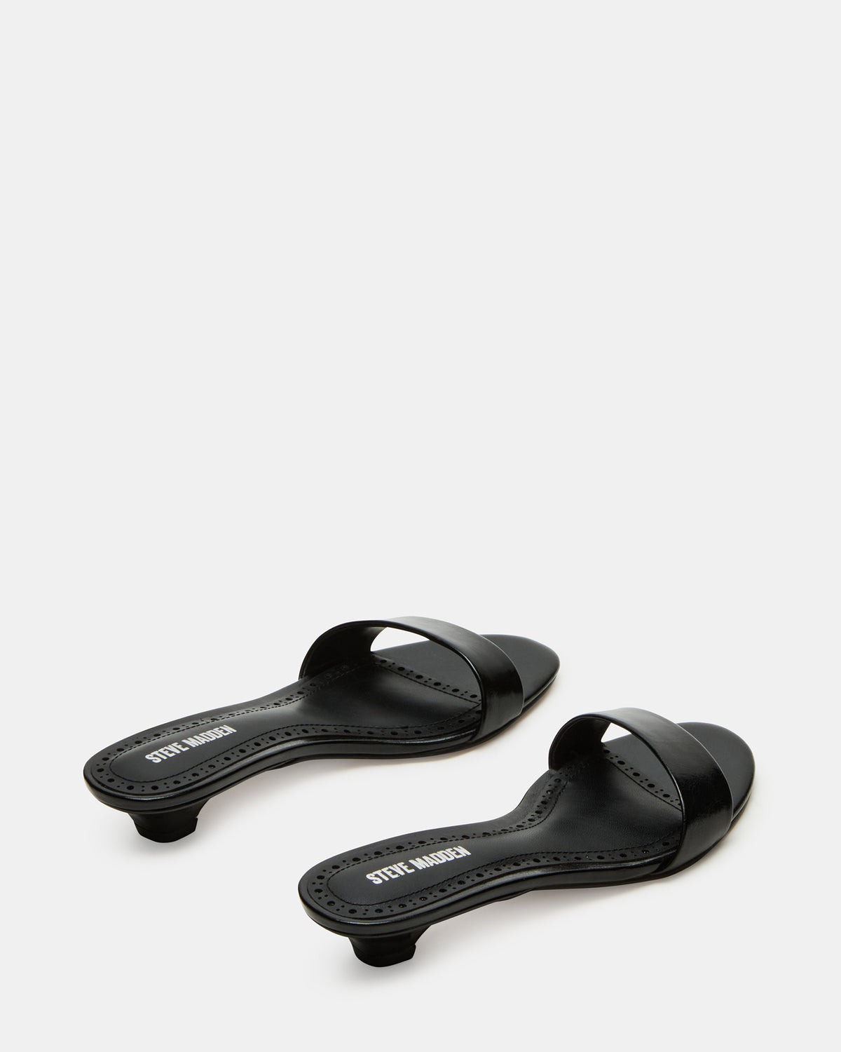 BERRY Black Women's Mule Kitten Heel | Steve Madden