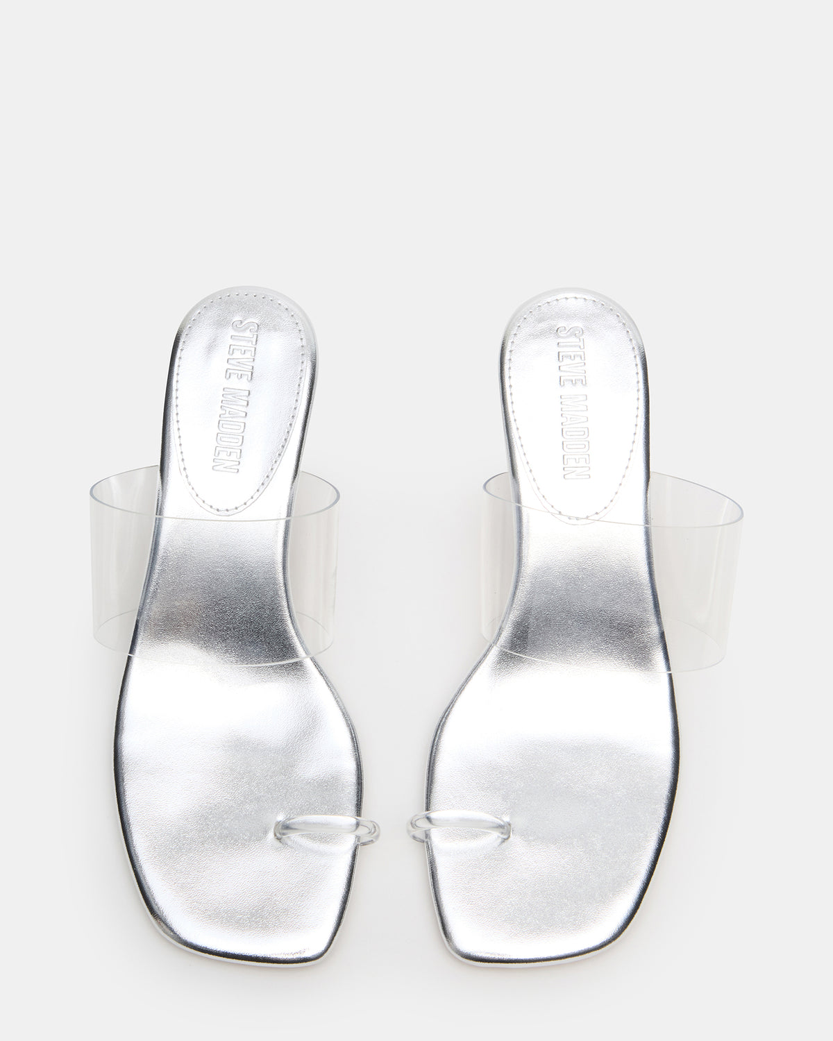 GLINDA Clear Women's Square-Toe Mule Heel | Steve Madden