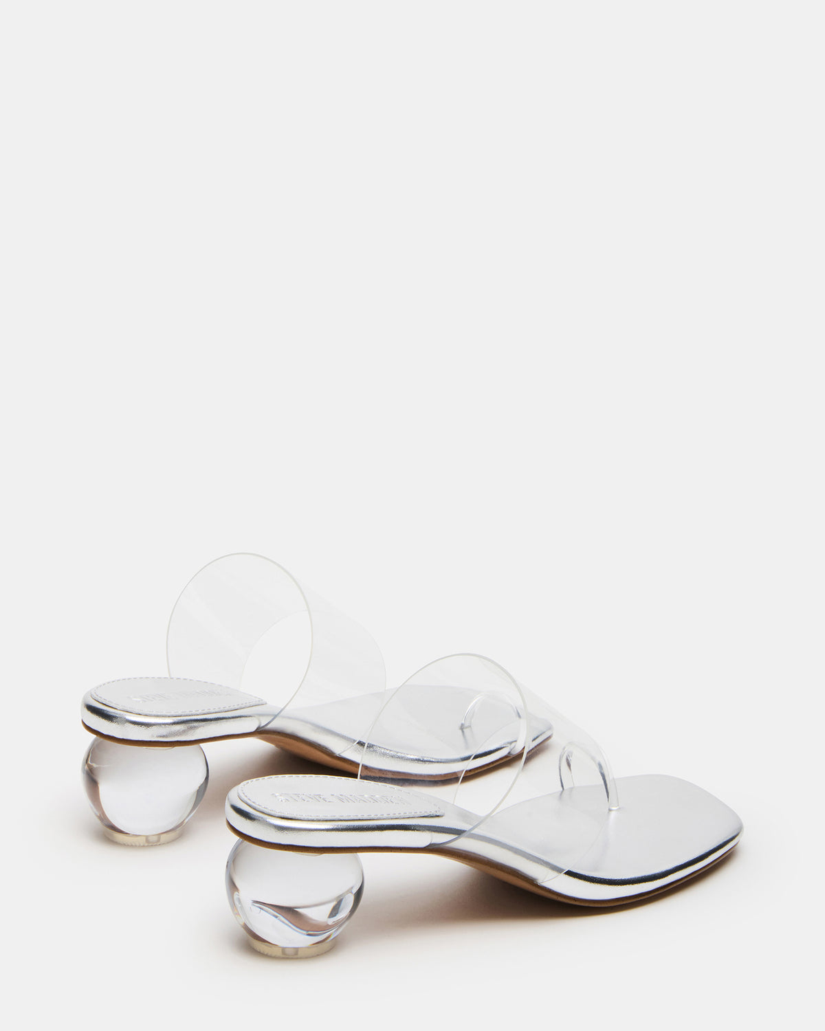 GLINDA Clear Women's Square-Toe Mule Heel | Steve Madden