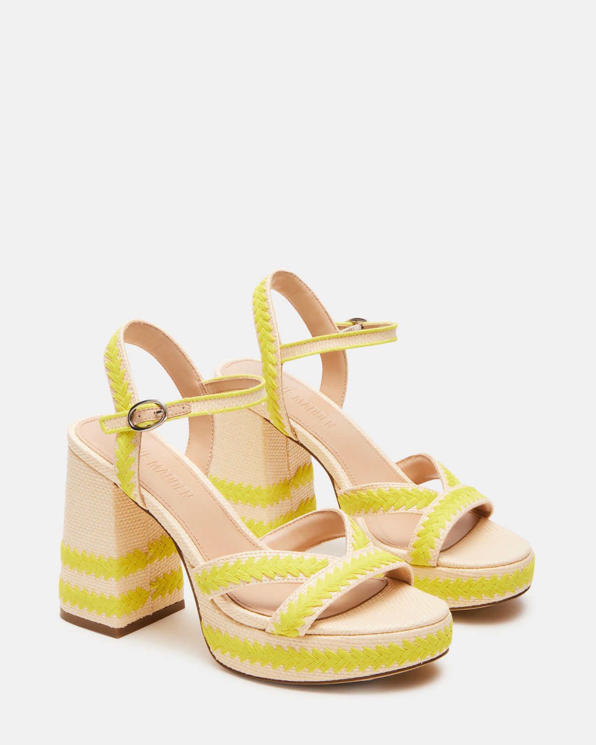 MIMOSA Yellow Women's Platform Block Heel | Steve Madden