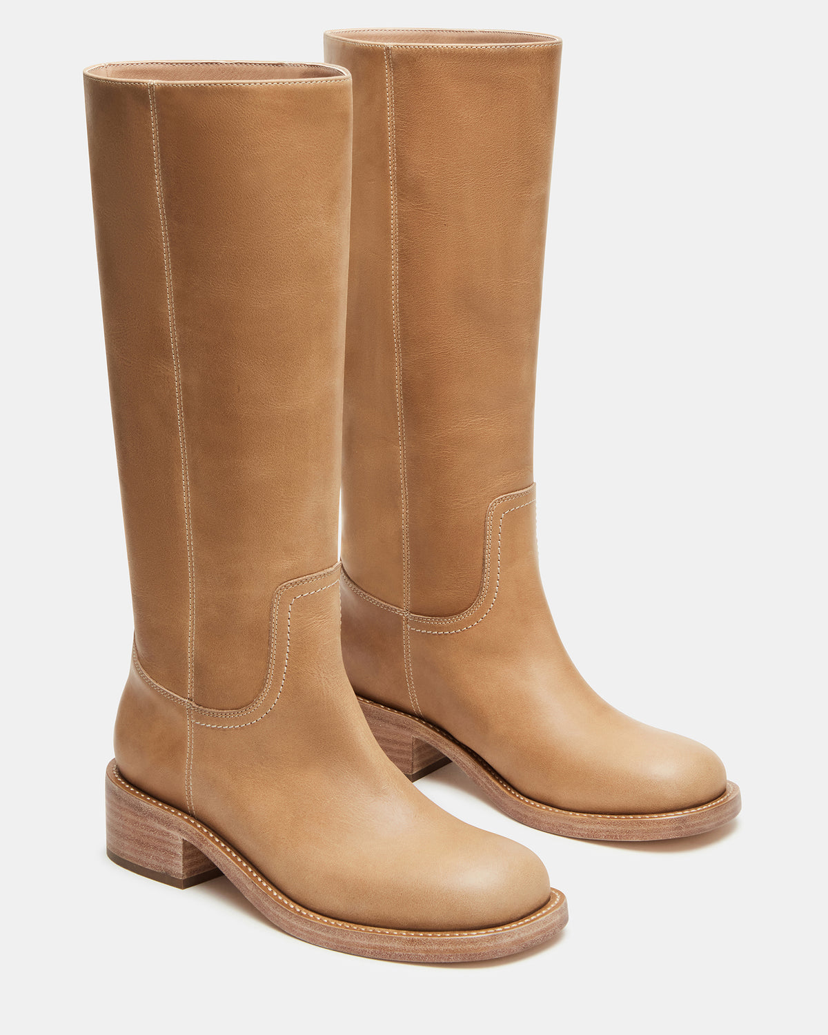 RIGGS Banana Leather Square-Toe Women's Boot | Steve Madden