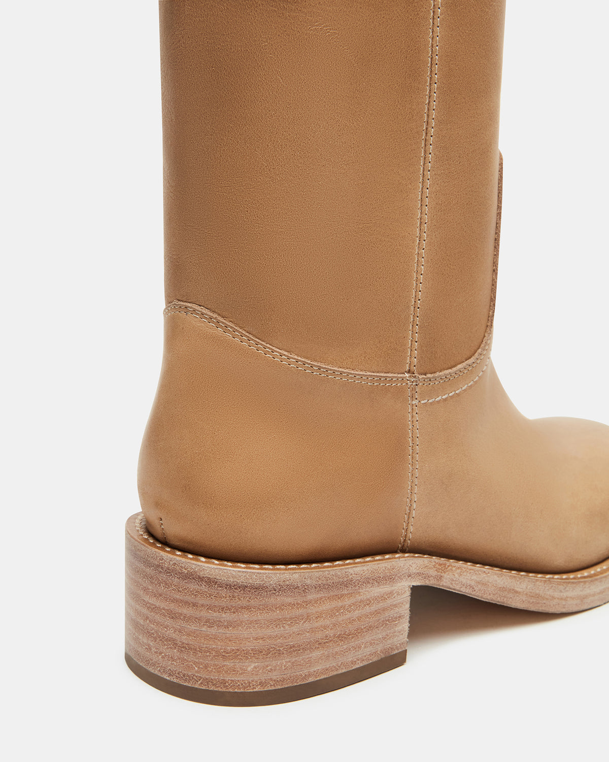 RIGGS Banana Leather Square-Toe Women's Boot | Steve Madden