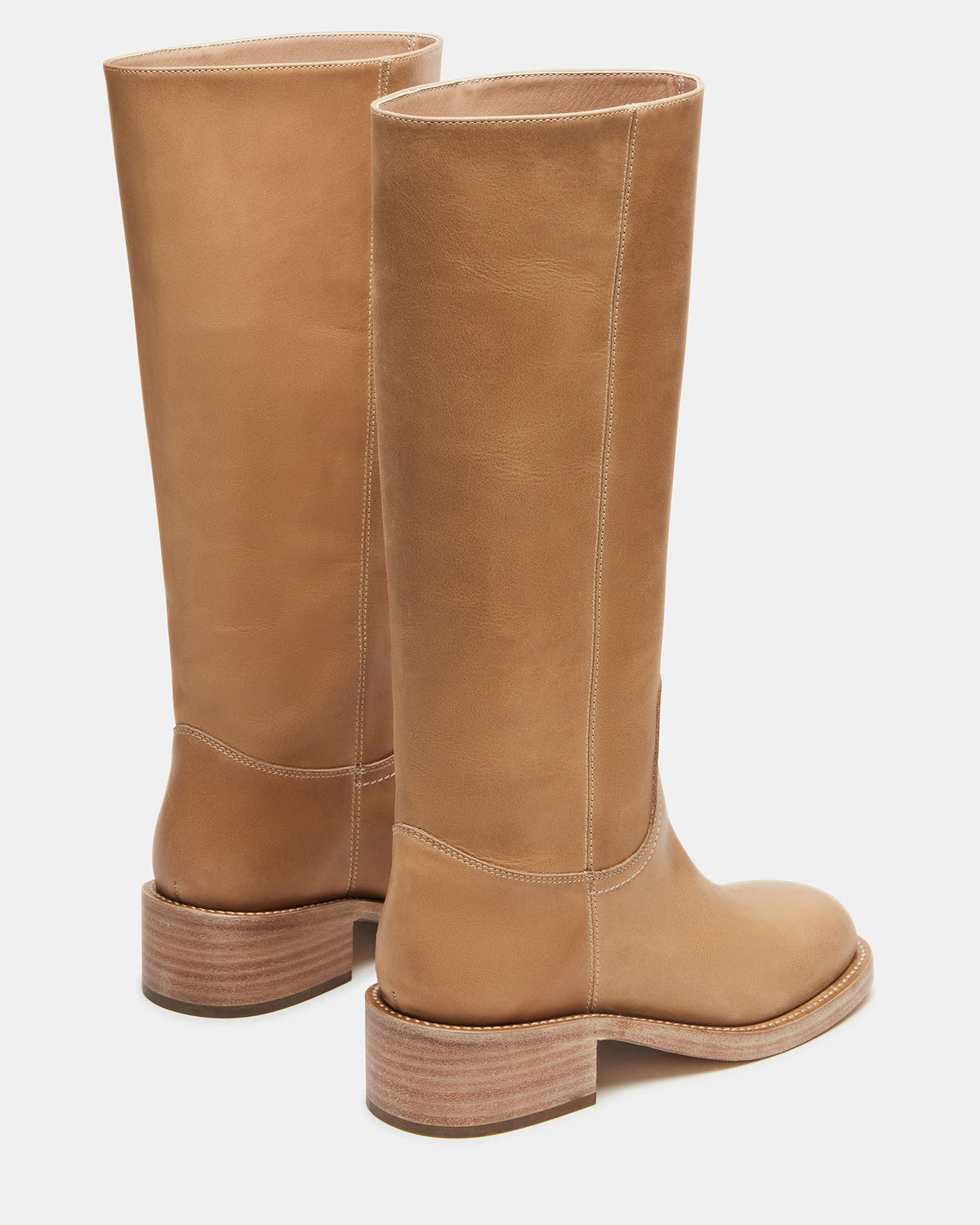 RIGGS Banana Leather Square-Toe Women's Boot | Steve Madden