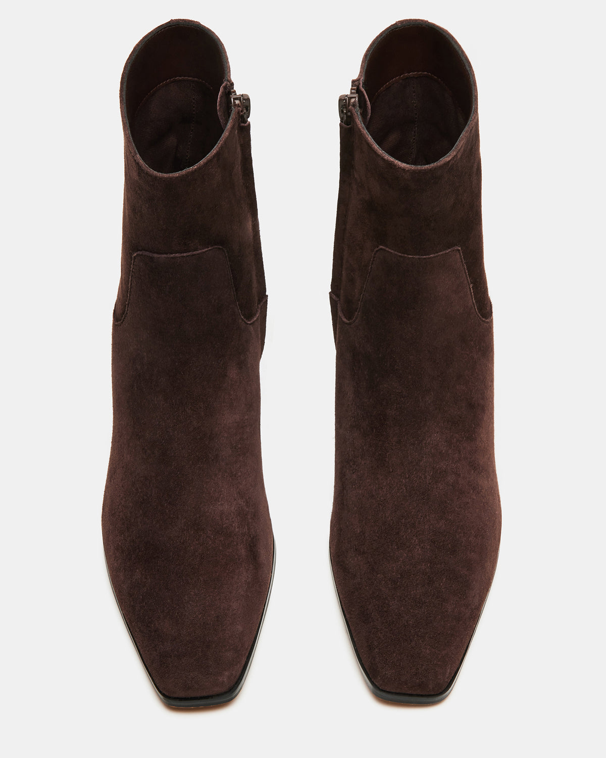 DUSTY Chocolate Brown Suede Women's Ankle Boot | Steve Madden