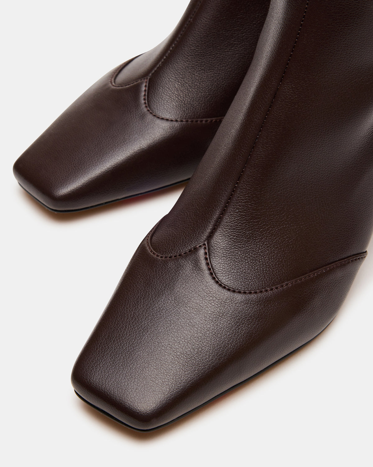 JETER Brown Square-Toe Women's Ankle Boot | Steve Madden