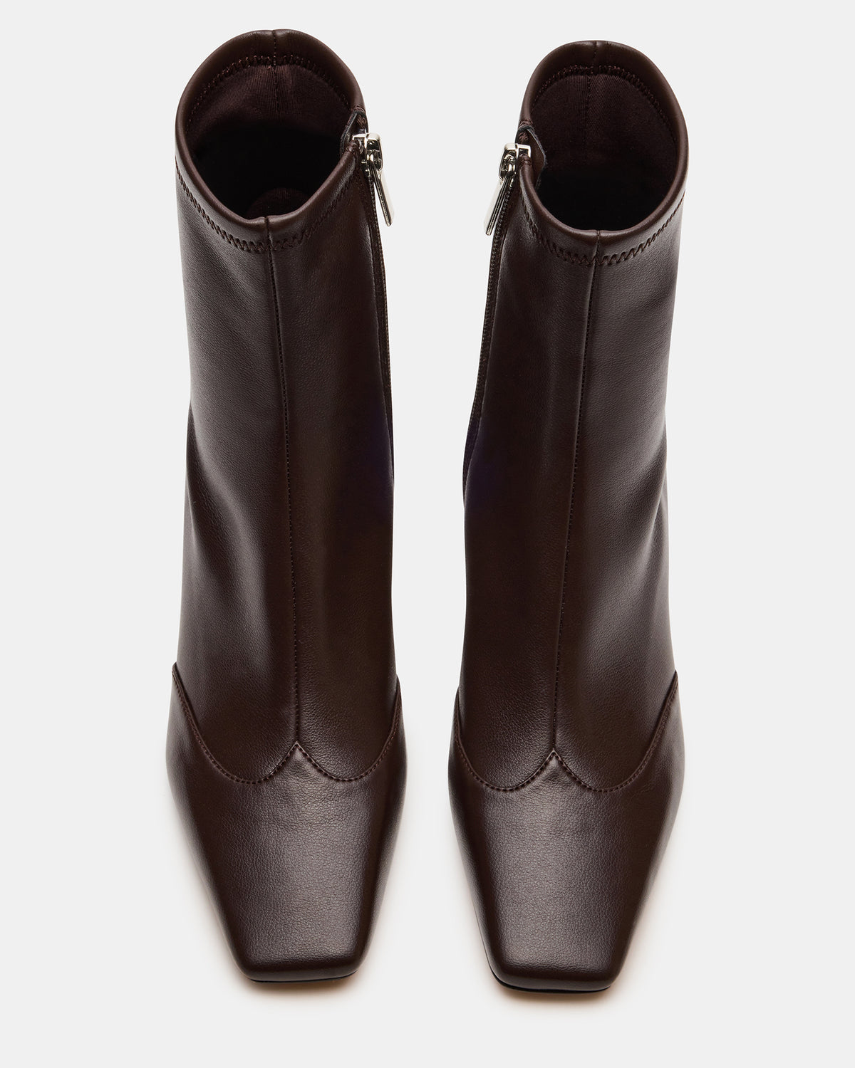 JETER Brown Square-Toe Women's Ankle Boot | Steve Madden