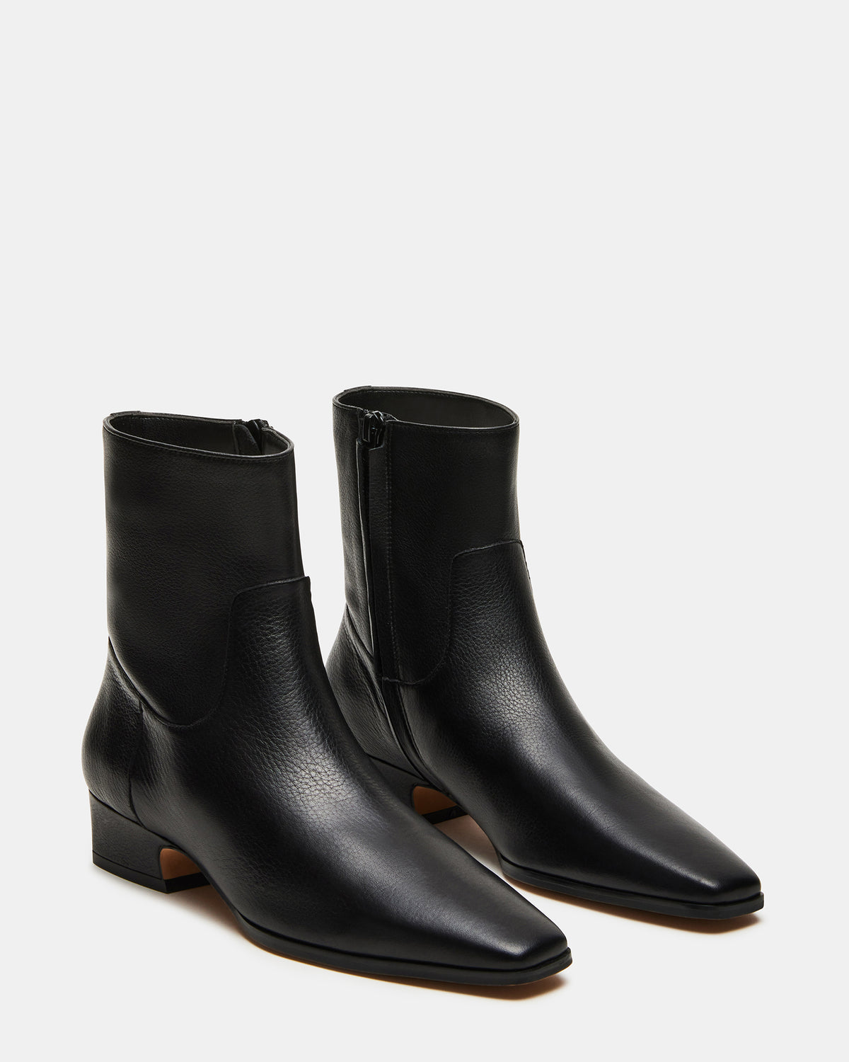 DUSTY Black Leather Women's Ankle Boot | Steve Madden