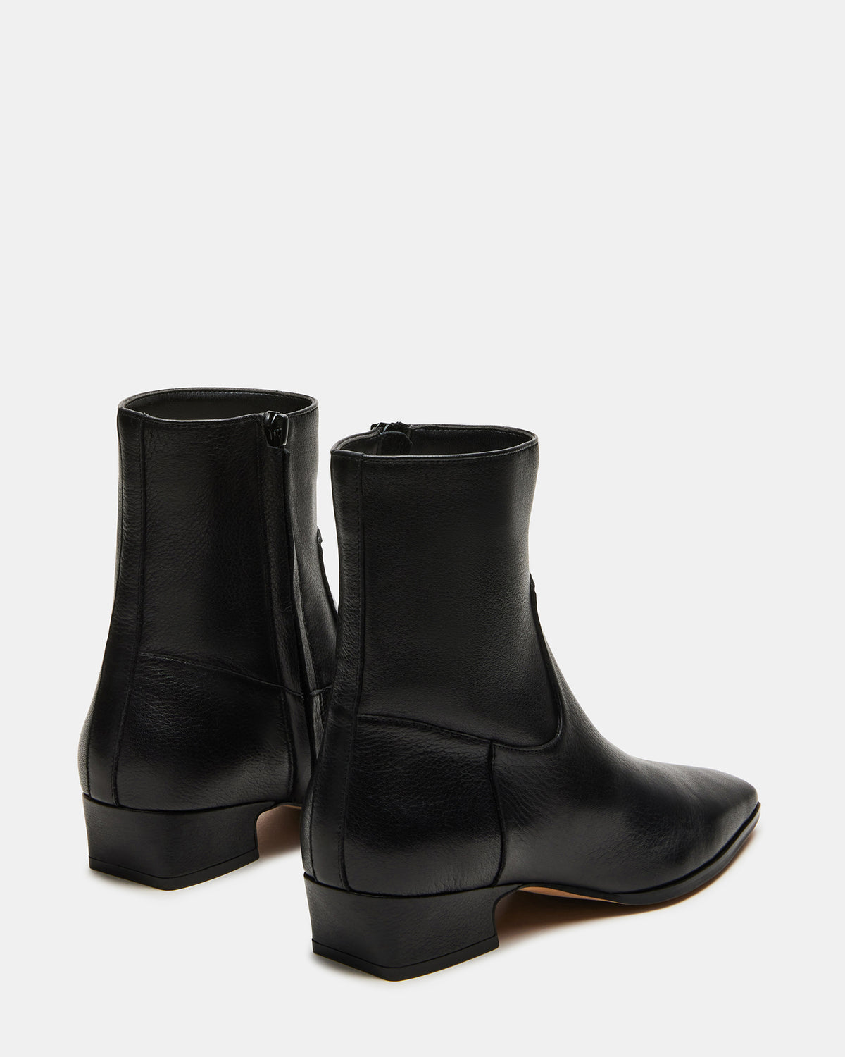 DUSTY Black Leather Women's Ankle Boot | Steve Madden