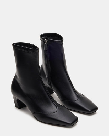 JETER Black Square-Toe Women's Ankle Boot | Steve Madden