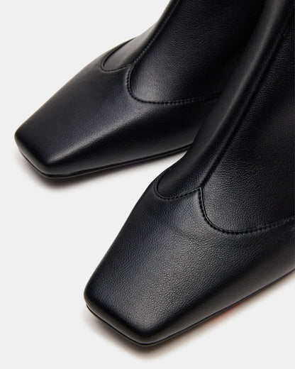 JETER Black Square-Toe Women's Ankle Boot | Steve Madden