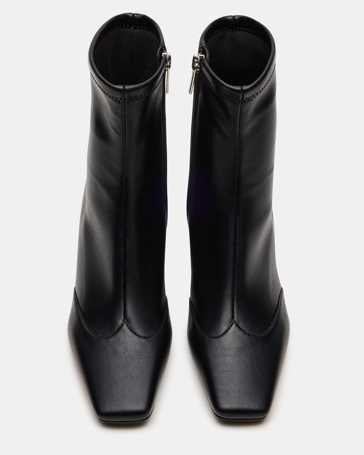 JETER Black Square-Toe Women's Ankle Boot | Steve Madden