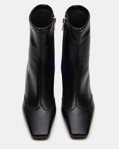 JETER Black Square-Toe Women's Ankle Boot | Steve Madden