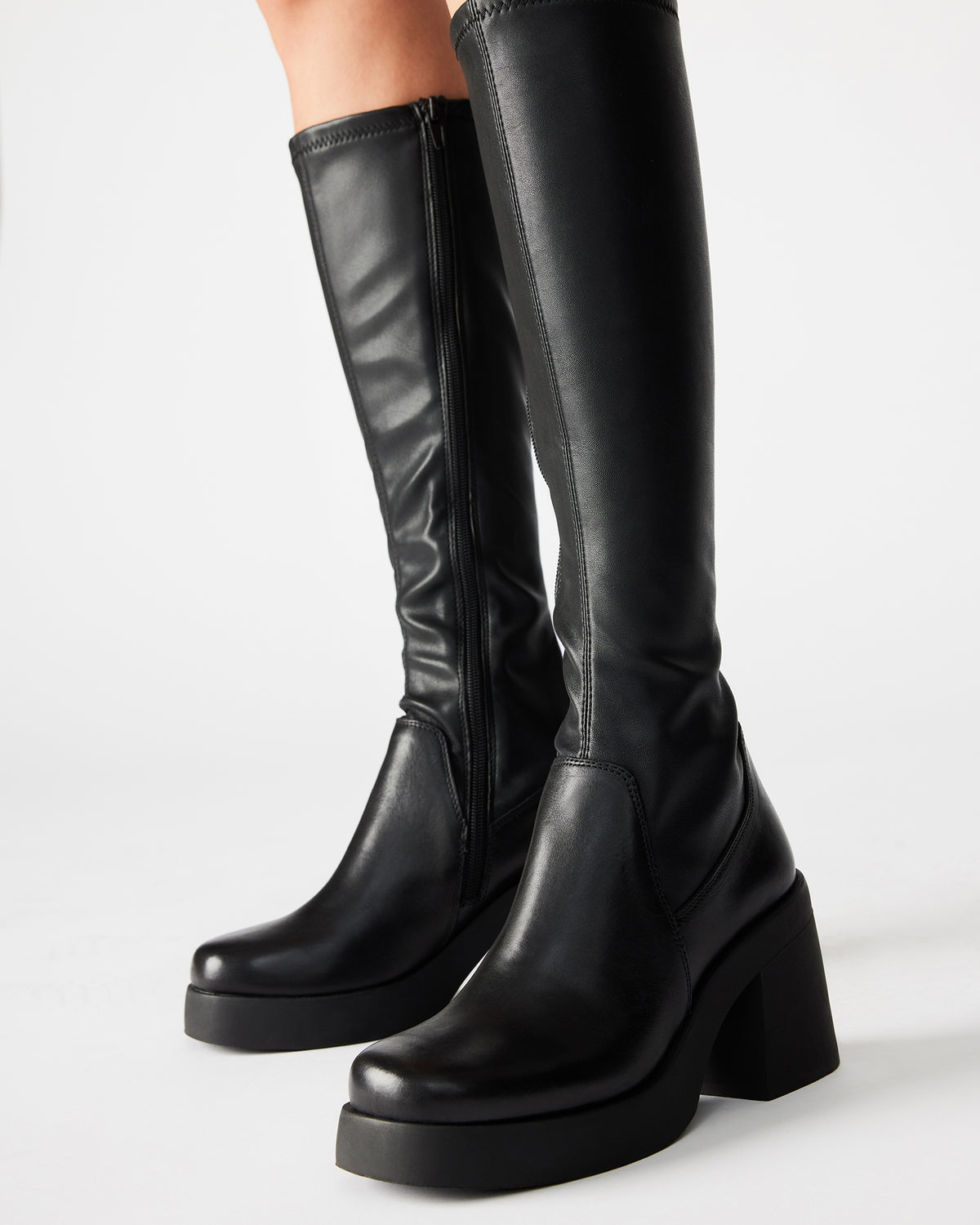 BERKLEIGH Black Women's Knee High Boot | Steve Madden