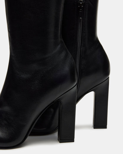ARIA Black Wide Calf Knee-High Women's Boot | Steve Madden