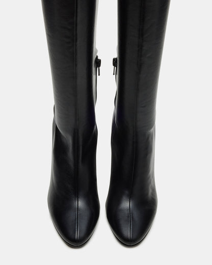 ARIA Black Wide Calf Knee-High Women's Boot | Steve Madden