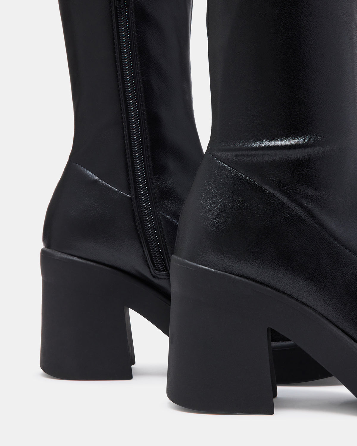KLAYTON Black Platform Ankle Boot | Women's Booties | Steve Madden