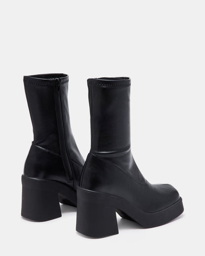 KLAYTON Black Platform Ankle Boot | Women's Booties | Steve Madden