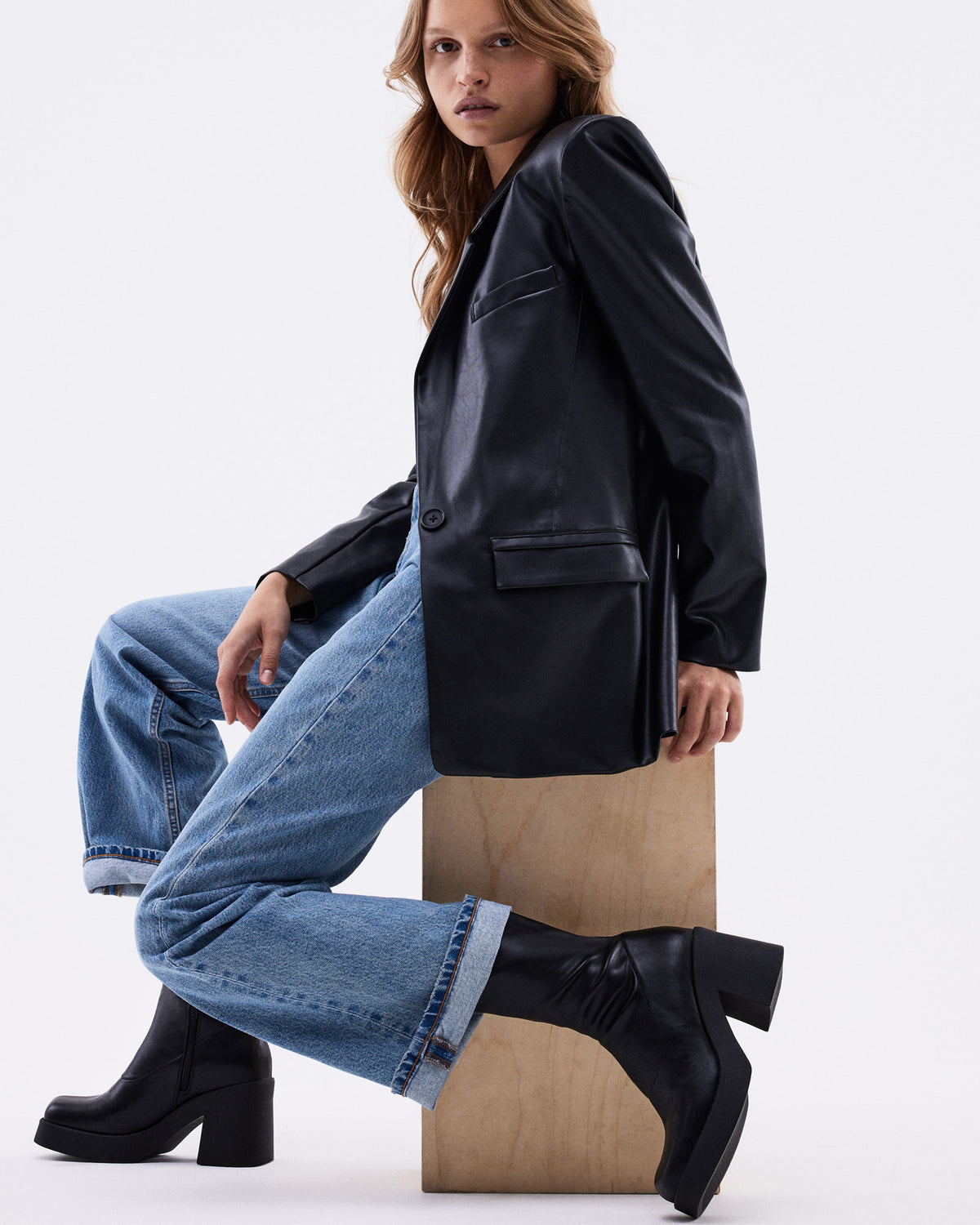 KLAYTON Black Platform Ankle Boot | Women's Booties | Steve Madden