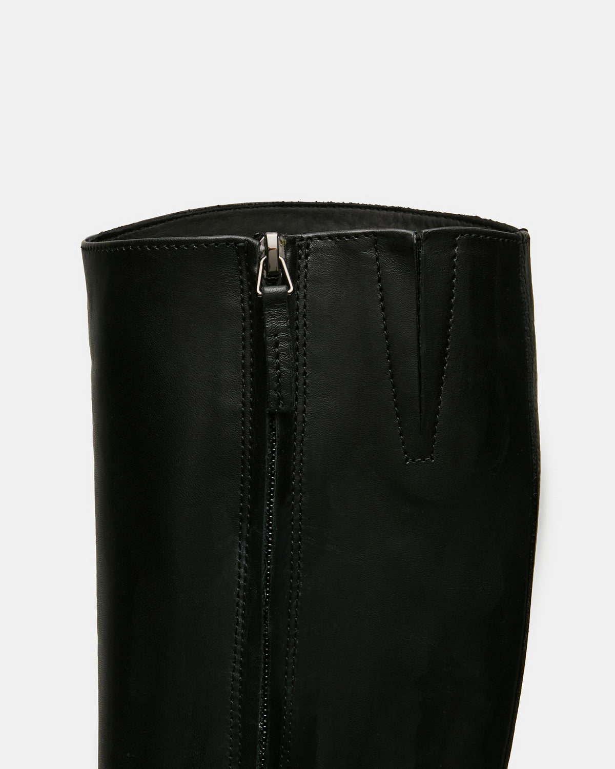 BELMONT Black Leather Knee-High Women's Riding Boot | Steve Madden