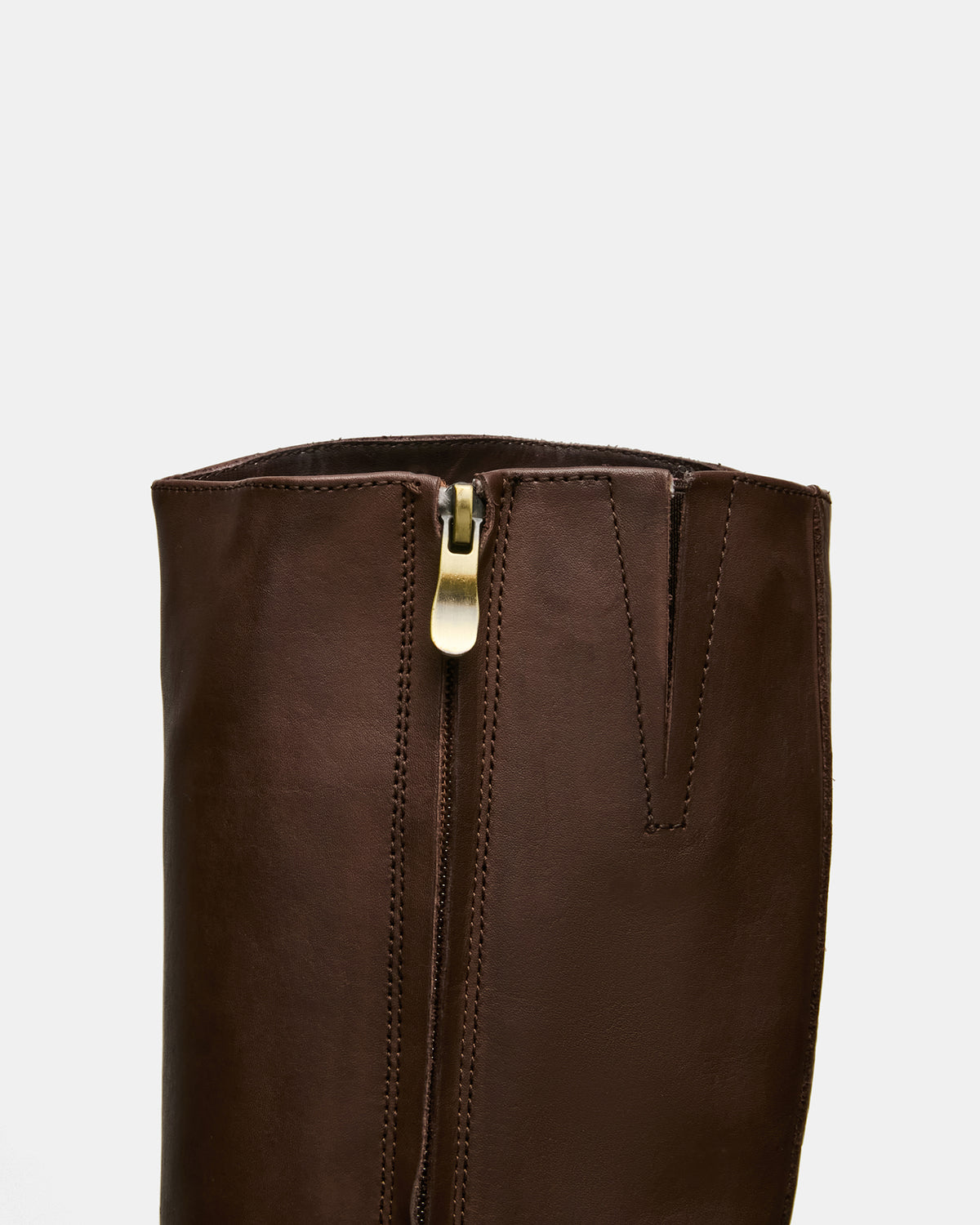 BELMONT Brown Leather Knee-High Women's Riding Boot | Steve Madden