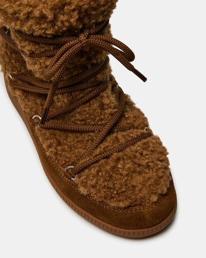 WYSTAN Chestnut Lace-Up Women's Ankle Boot | Steve Madden