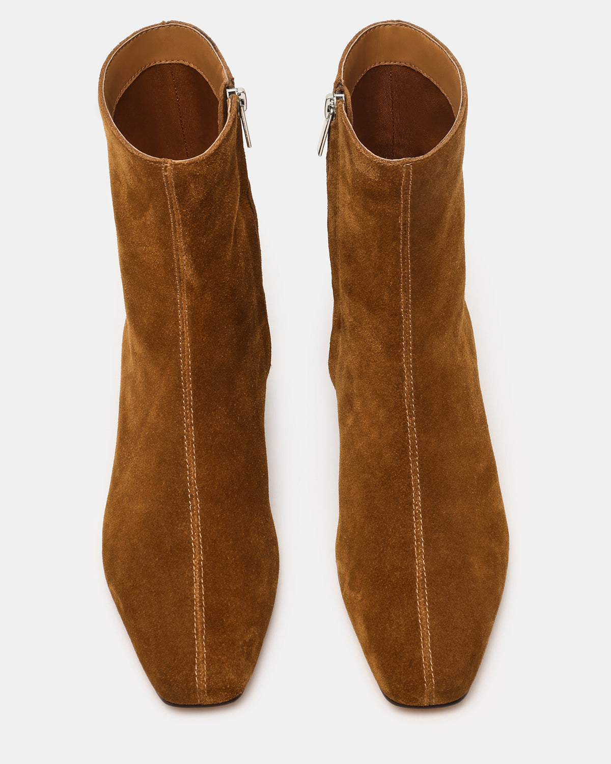 FLAIRE Sand Suede Square-Toe Wedge Bootie Women's Ankle Boot | Steve Madden