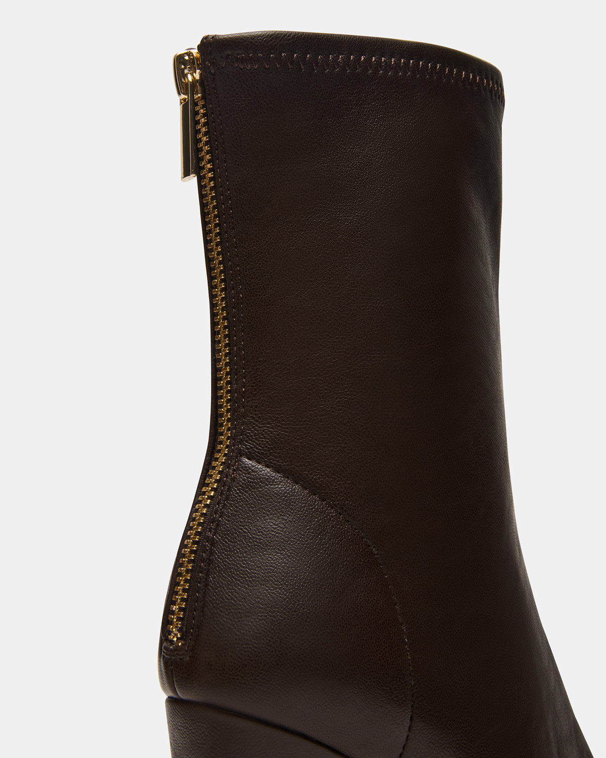 KHELAN Brown Square-Toe Heeled Women's Ankle Boot | Steve Madden