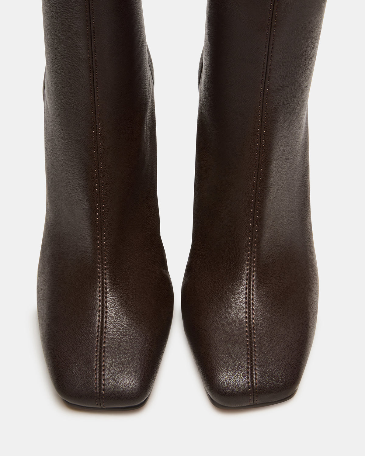 KHELAN Brown Square-Toe Heeled Women's Ankle Boot | Steve Madden