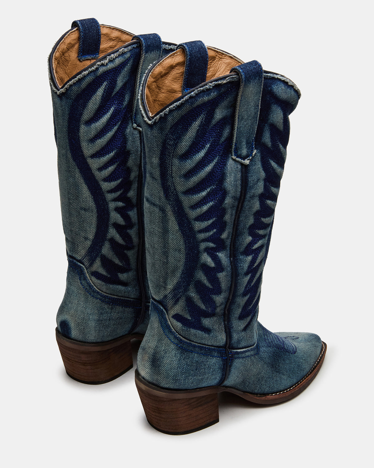 ALBANY Denim Fabric Pointed-Toe Women's Western Boot | Steve Madden