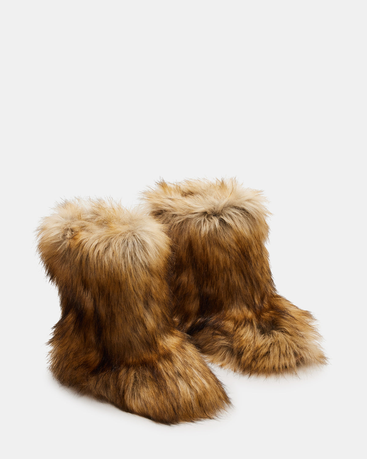 BEASTIE Tan Multi Women's Faux Fur Bootie | Steve Madden