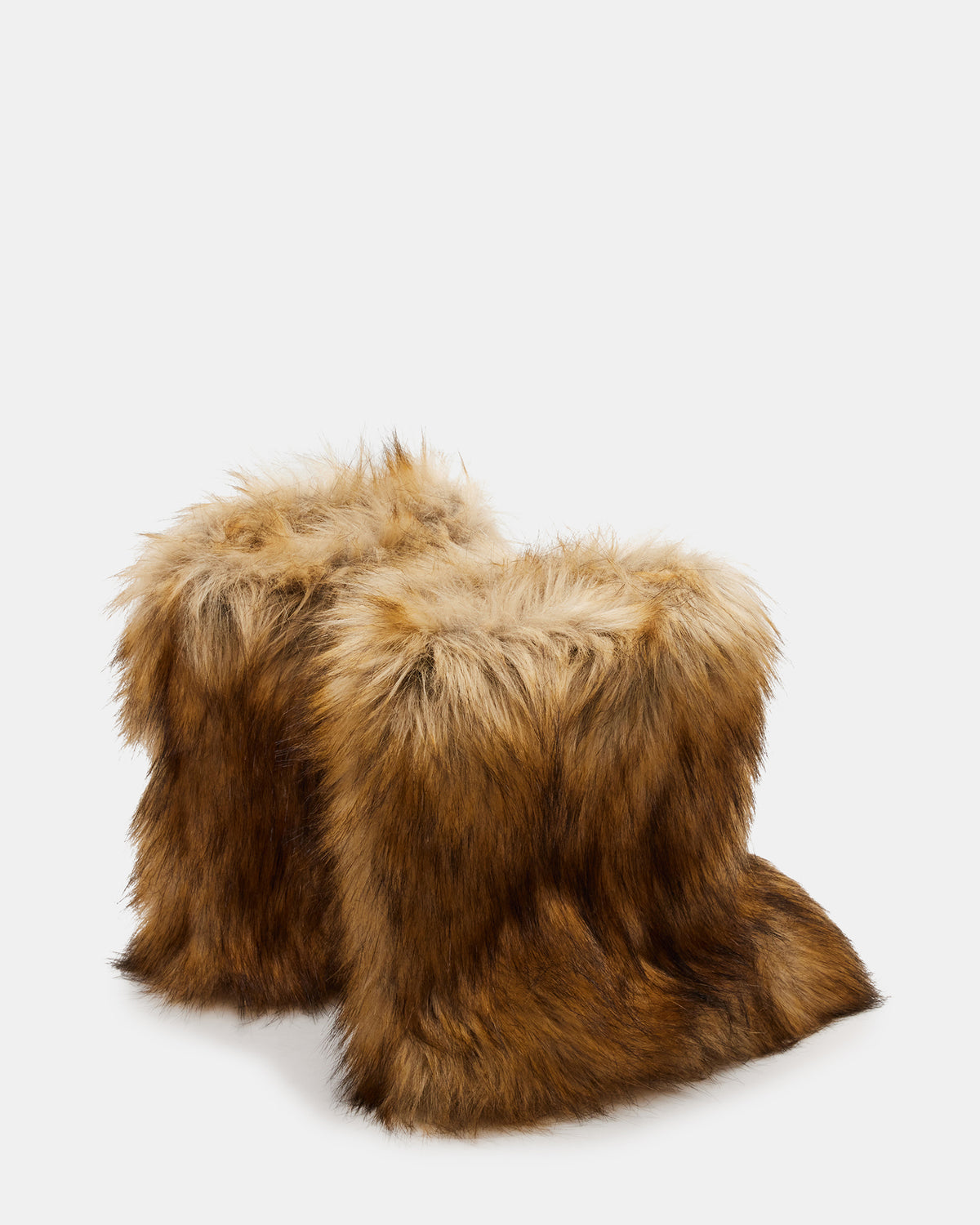 BEASTIE Tan Multi Women's Faux Fur Bootie | Steve Madden