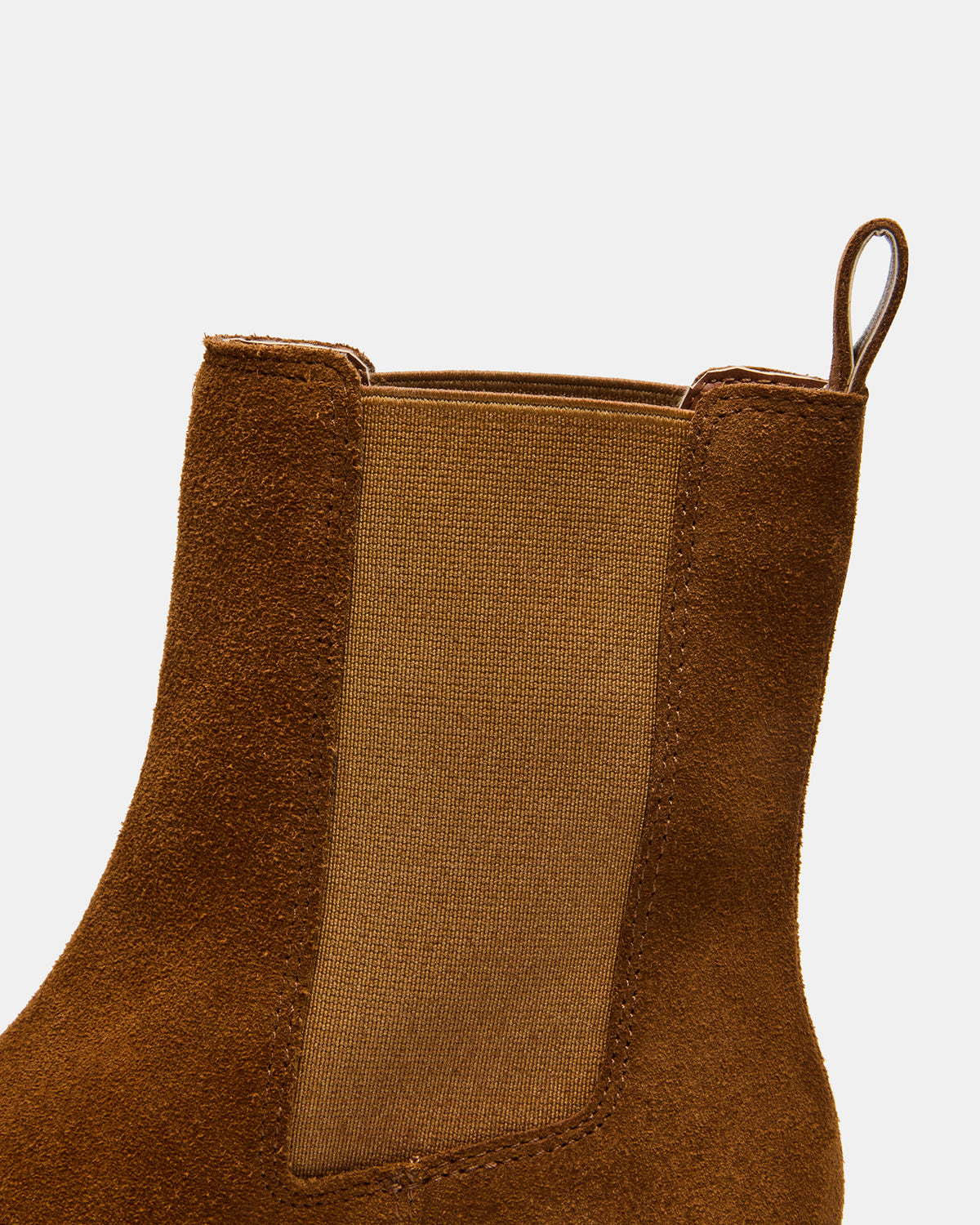KAPLAN Camel Suede Chelsea Block Heel Women's Ankle Boot | Steve Madden