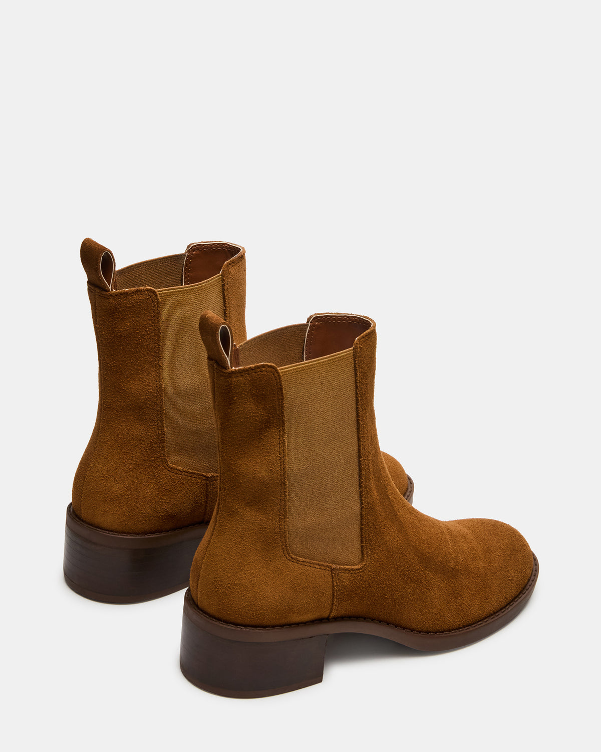 KAPLAN Camel Suede Chelsea Block Heel Women's Ankle Boot | Steve Madden