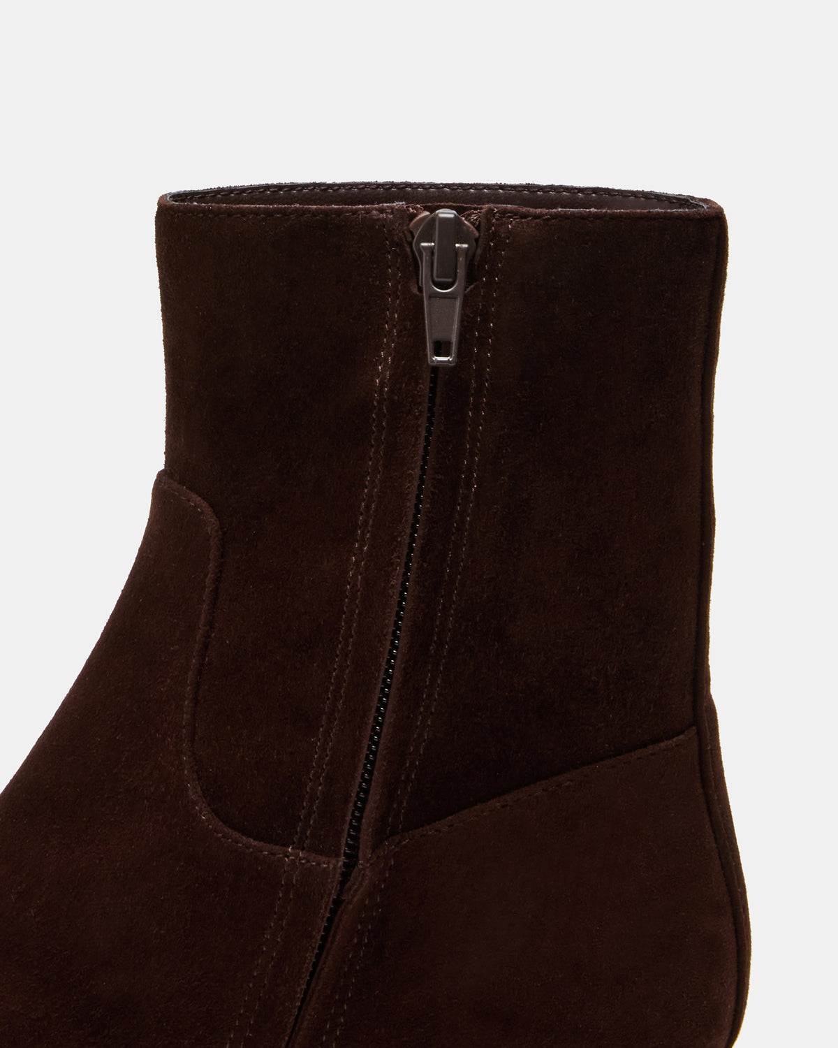 DEFINE Brown Suede Square-Toe Women's Ankle Boot | Steve Madden