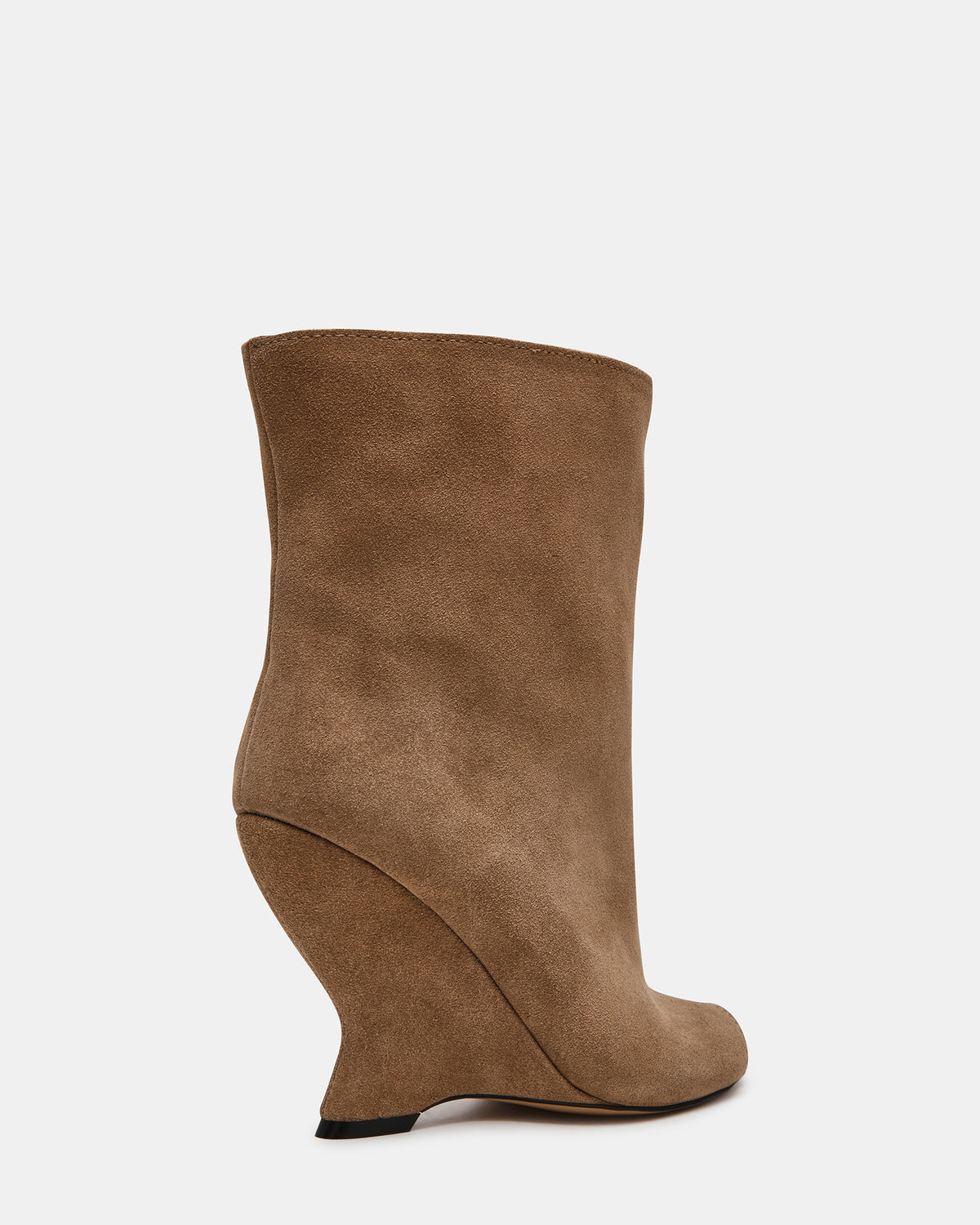 RYLIX Taupe Suede Wedge Peep-Toe Women's Ankle Boot | Steve Madden
