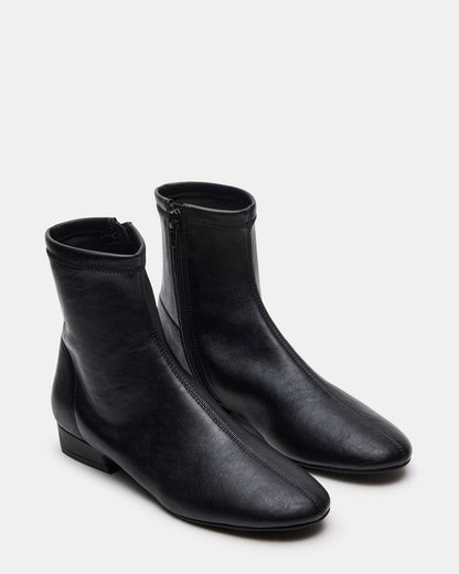 FINCH Black Round Toe Women's Ankle Boot | Steve Madden
