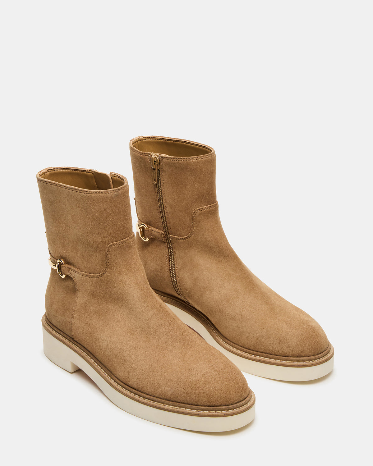 DIABLO Taupe Suede Women's Ankle Boot | Steve Madden