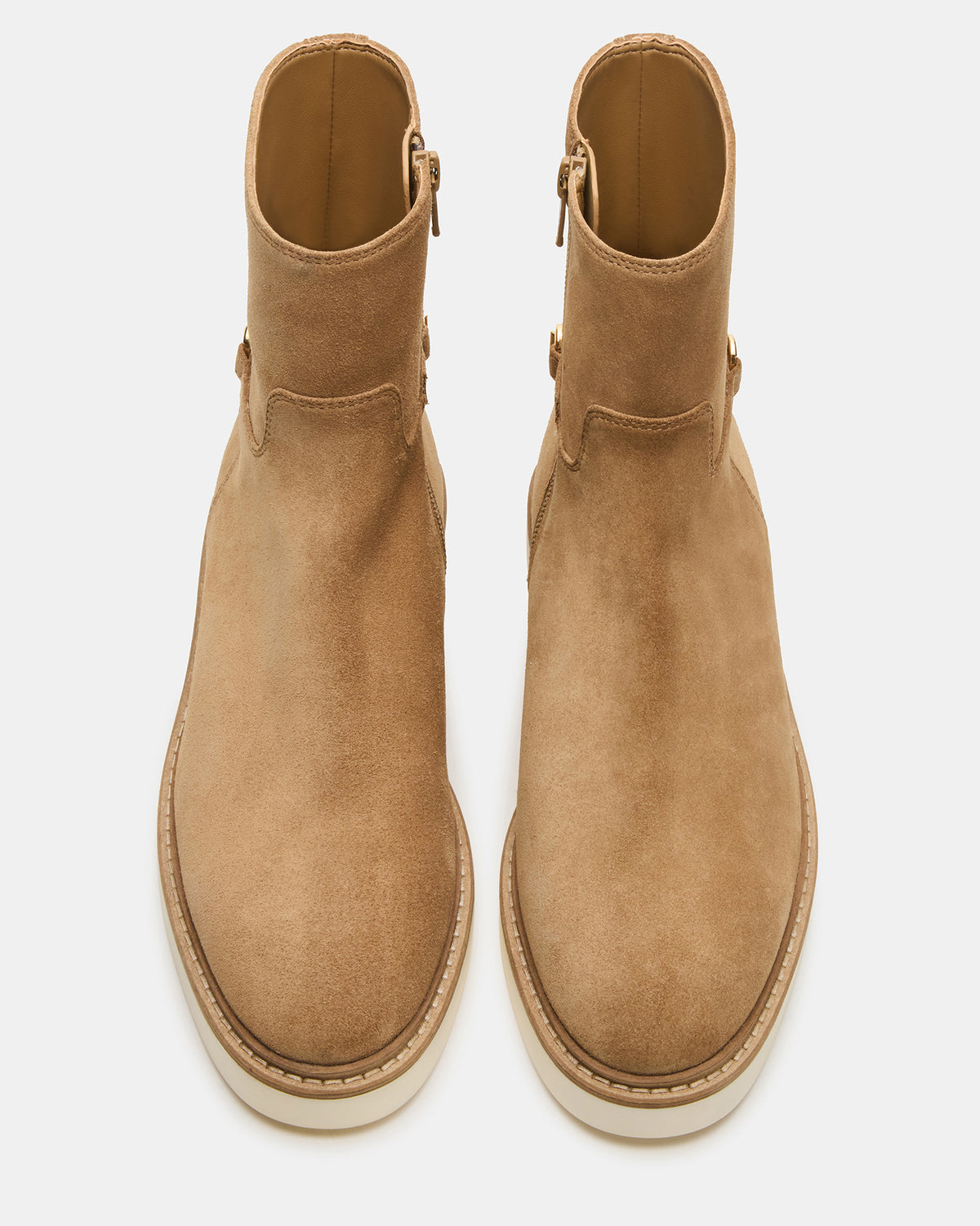 DIABLO Taupe Suede Women's Ankle Boot | Steve Madden