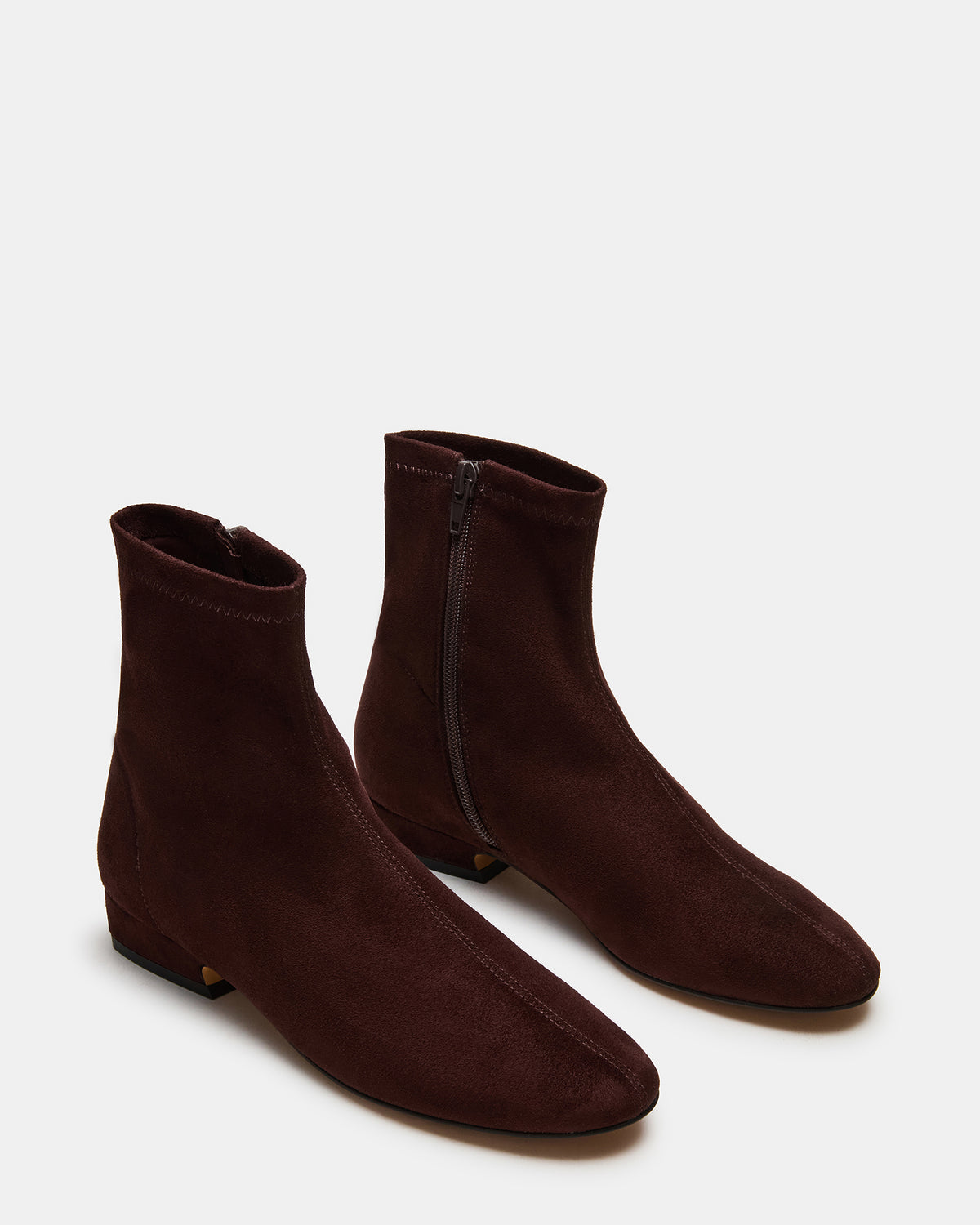FINCH Brown Round Toe Women's Ankle Boot | Steve Madden