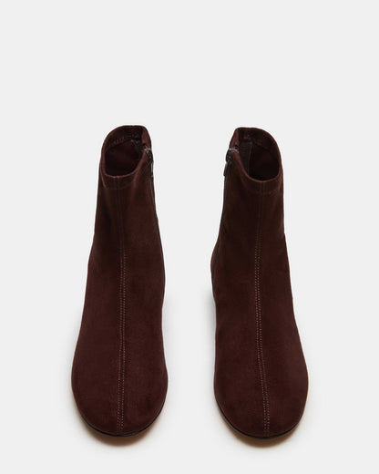 FINCH Brown Round Toe Women's Ankle Boot | Steve Madden