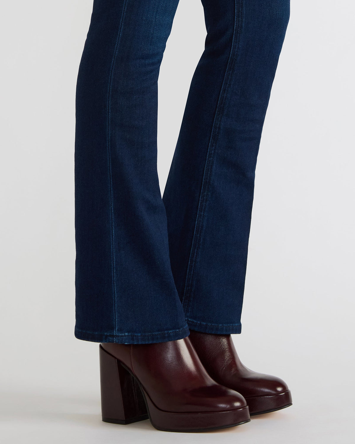 TYRA Burgundy Leather Platform Block Heel Women's Ankle Boot | Steve Madden