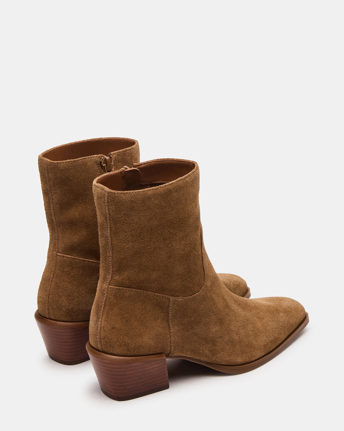 DANEY Taupe Suede Square-Toe Women's Ankle Boot | Steve Madden