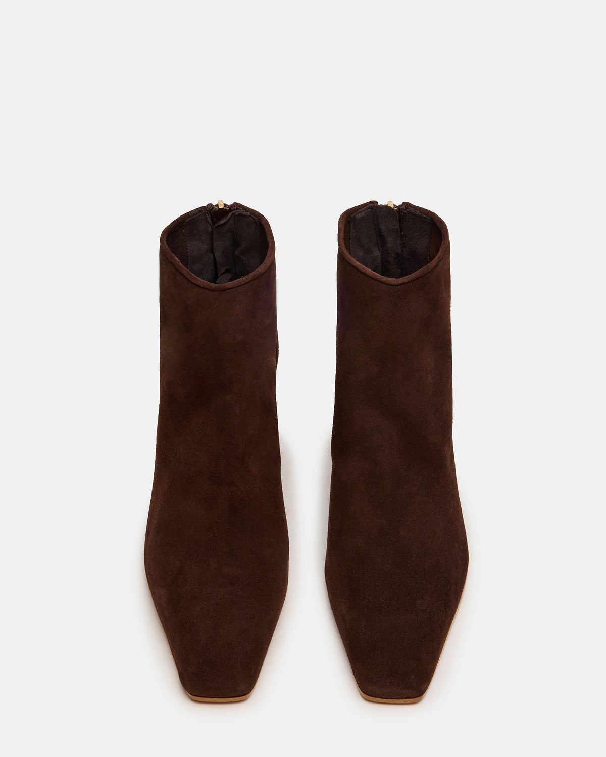 JUNO Brown Suede Square-Toe Women's Ankle Boot | Steve Madden