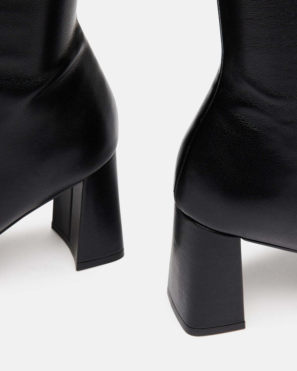 HOLLY Black Women's Knee-High Square-Toe Boot | Steve Madden