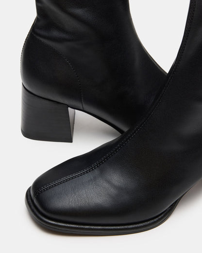 PAMMY Black Square-Toe Block Heel Women's Ankle Boot | Steve Madden
