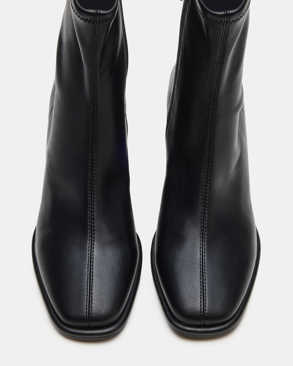 PAMMY Black Square-Toe Block Heel Women's Ankle Boot | Steve Madden