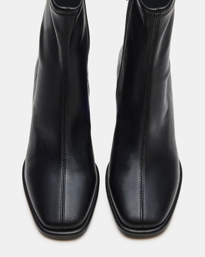 PAMMY Black Square-Toe Block Heel Women's Ankle Boot | Steve Madden