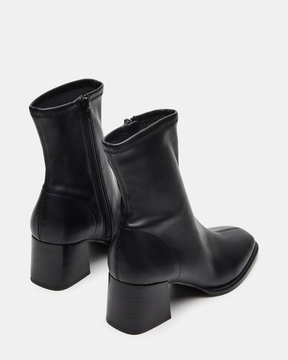 PAMMY Black Square-Toe Block Heel Women's Ankle Boot | Steve Madden