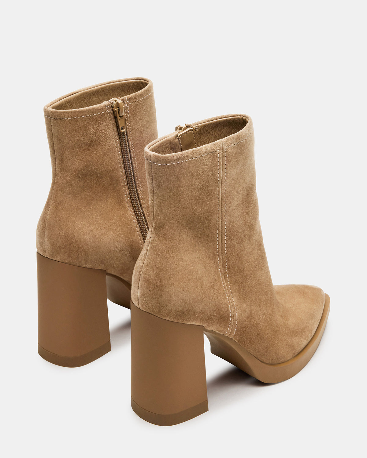 HARDEN Sand Suede Women's Pointed-Toe Ankle Boot | Steve Madden