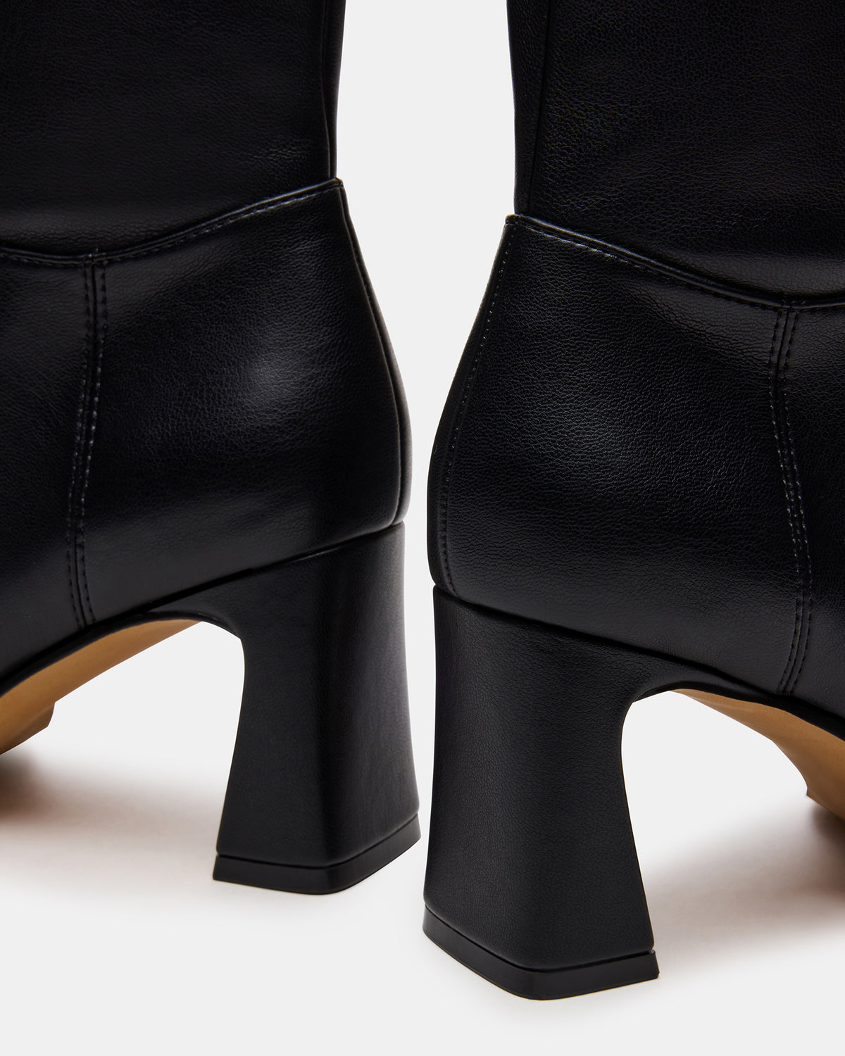 HARP Black Square-Toe Block Heel Women's Ankle Boot | Steve Madden